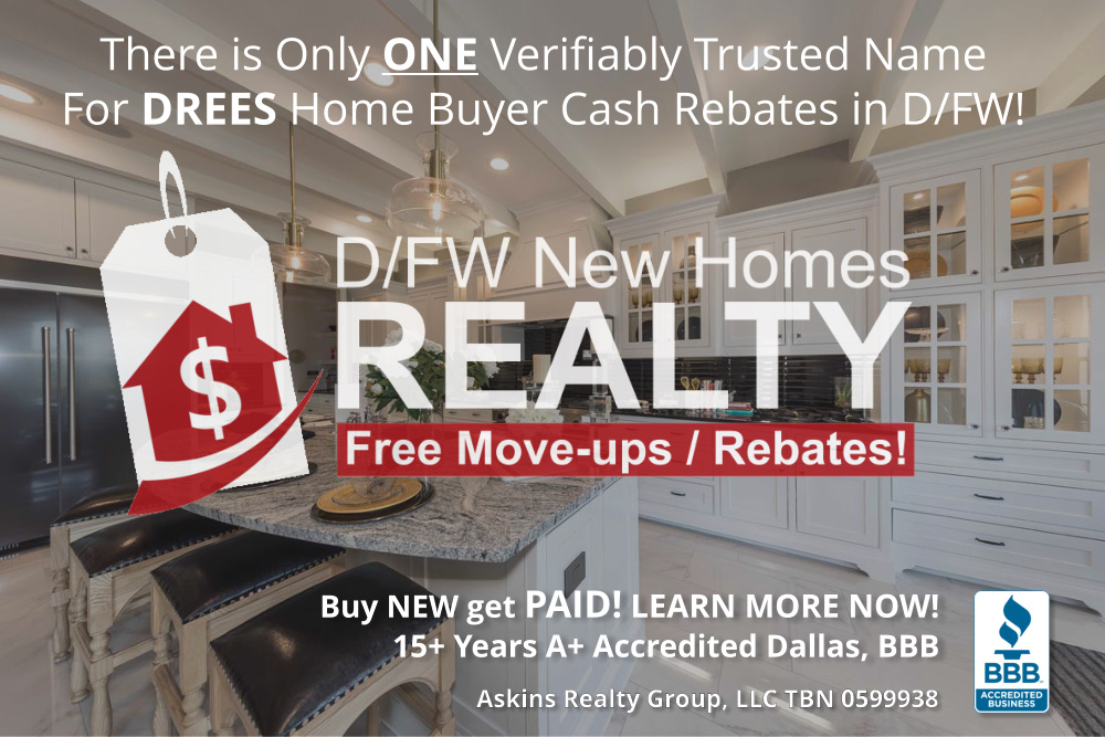 Register NOW to Get Your Drees New Home Buyer Cash Rebate