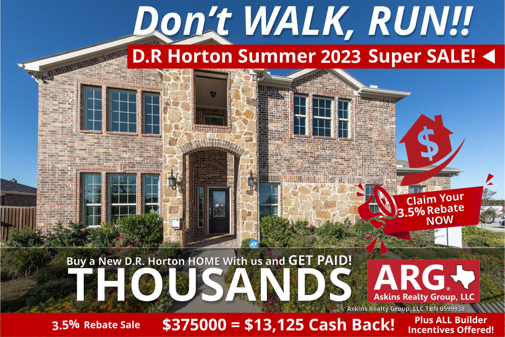 3.5% D-R-Horton 2023 Summer Sale Event!