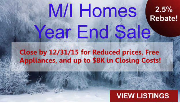 M/I Homes Yearend Clearance Sale DFW Dallas Fort Worth