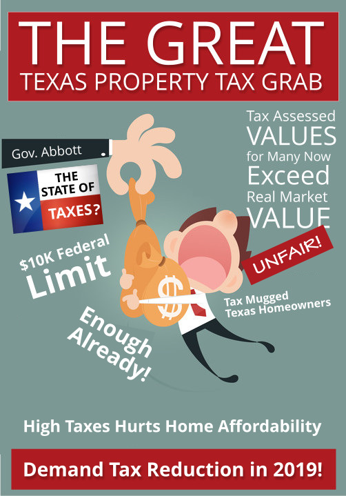 The Great Texas Property Tax Grab Must END in 2019