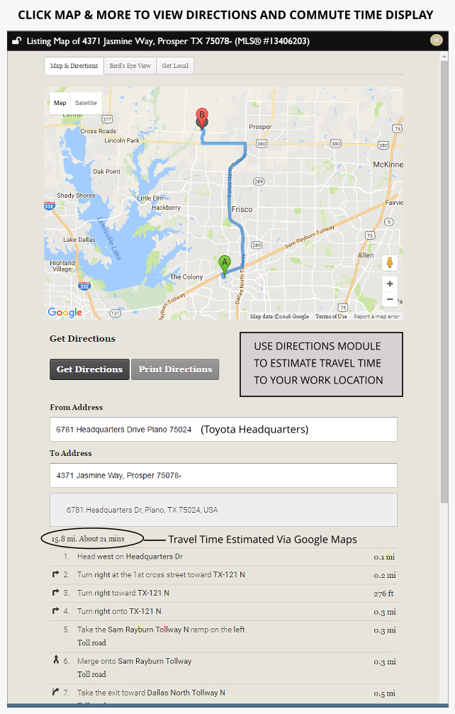 Get Driving Directions and Commute Times Via Google Maps