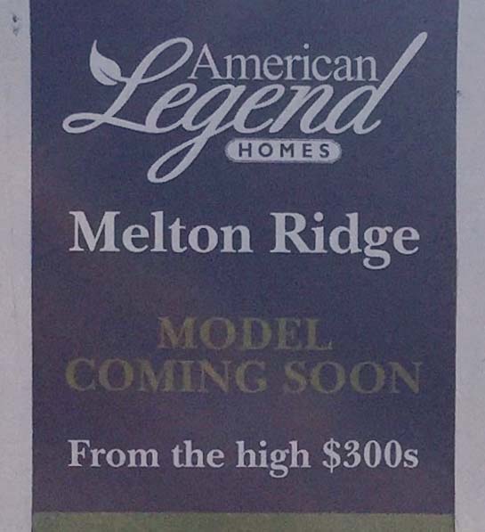 Community Sales Sign Up at Melton Ridge!