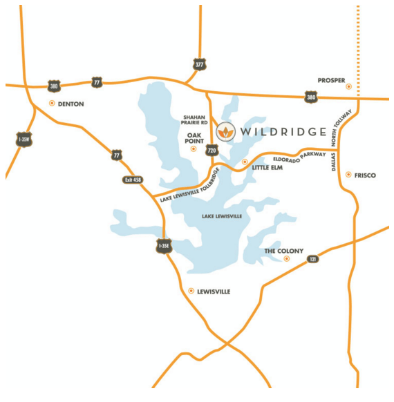 Map of Wildridge Location in Oak Point