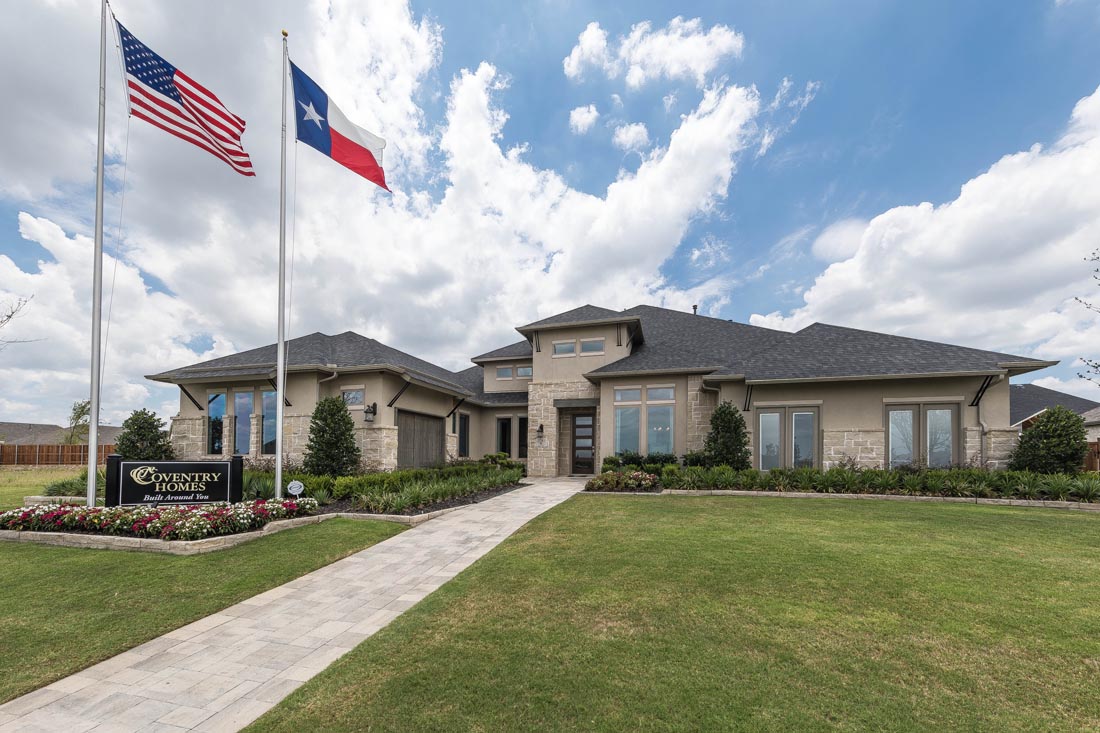 Beautiful Coventry Homes One Story Model Home in Star Trail Prosper