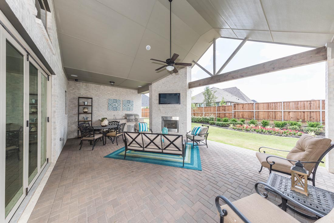 A Great One Story Plan with a GREAT Big Outdoor Living Area!