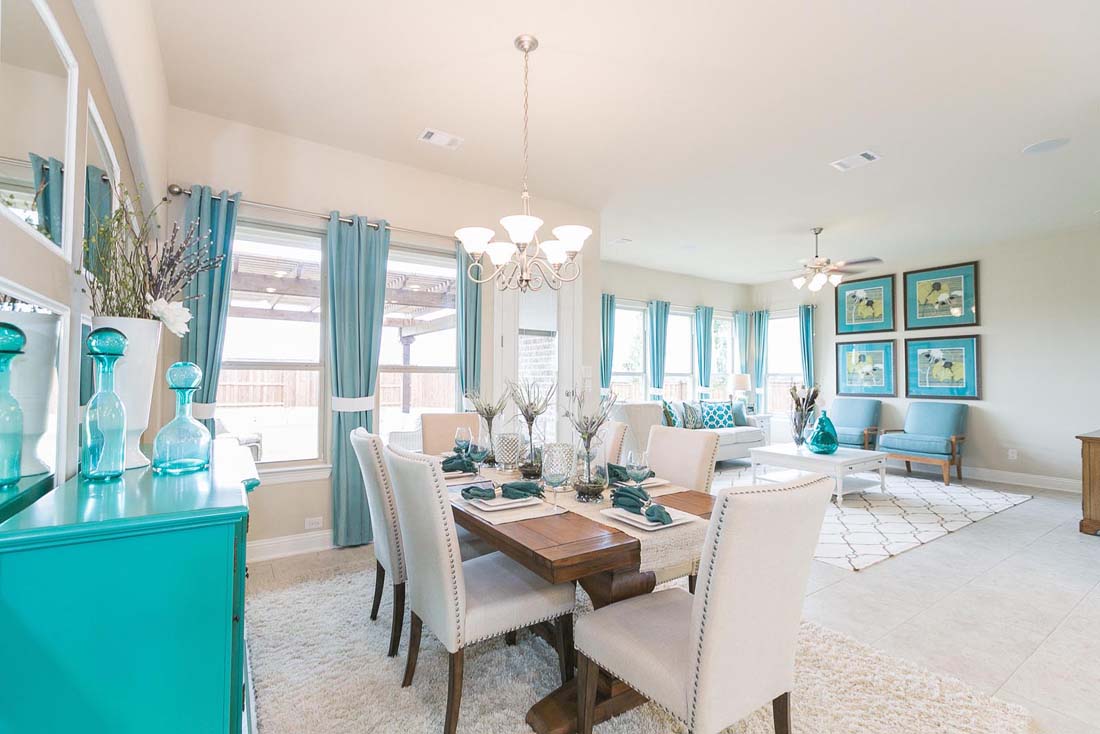 Dining room in Chesmar model home
