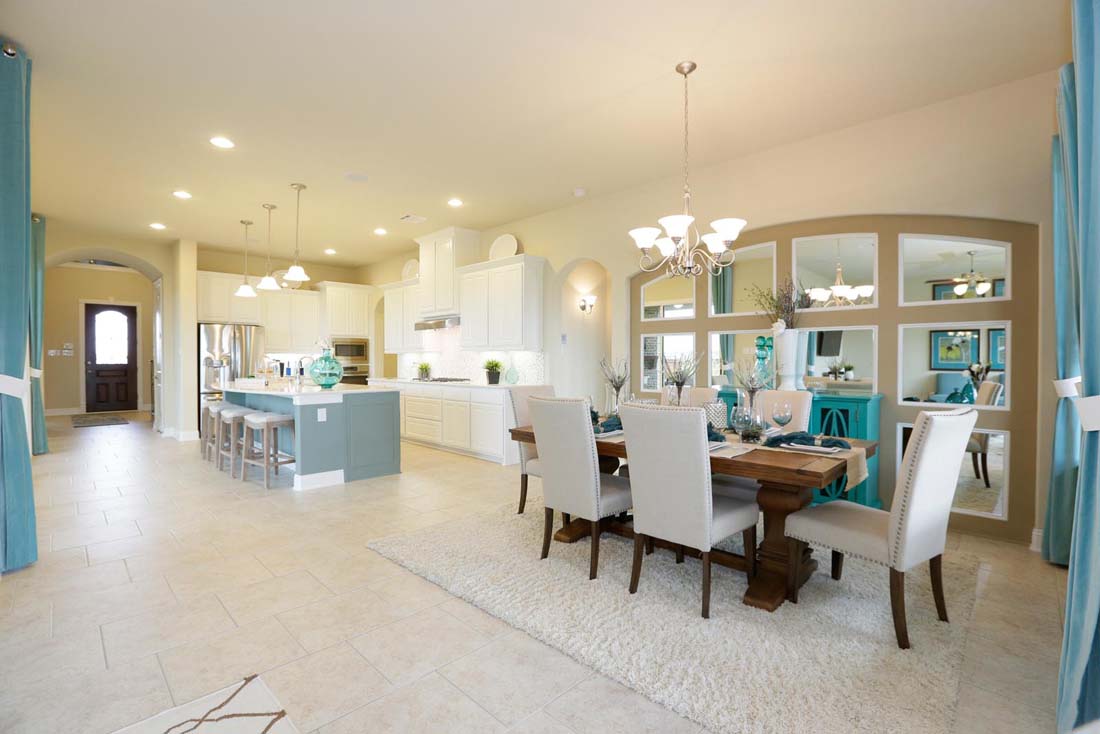 Dining room in Chesmar model home