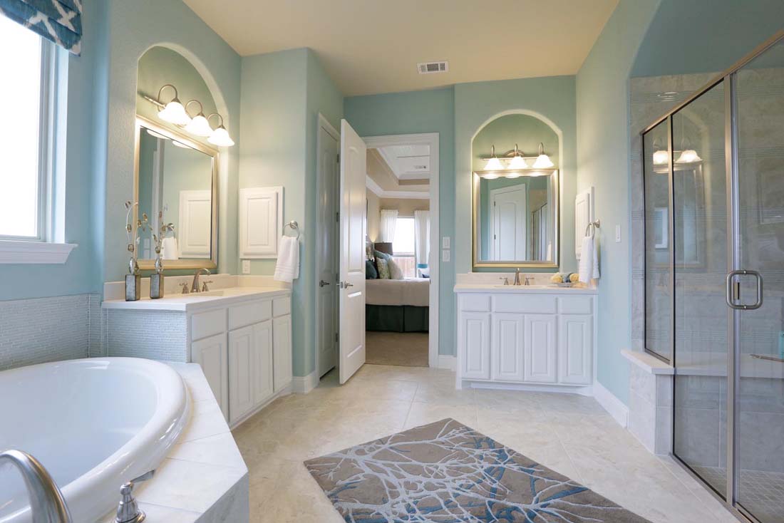 Double vanities in Chesmar model home