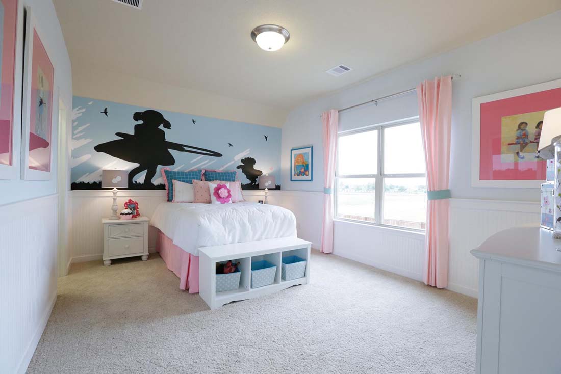 Large bedroom in Chesmar model home