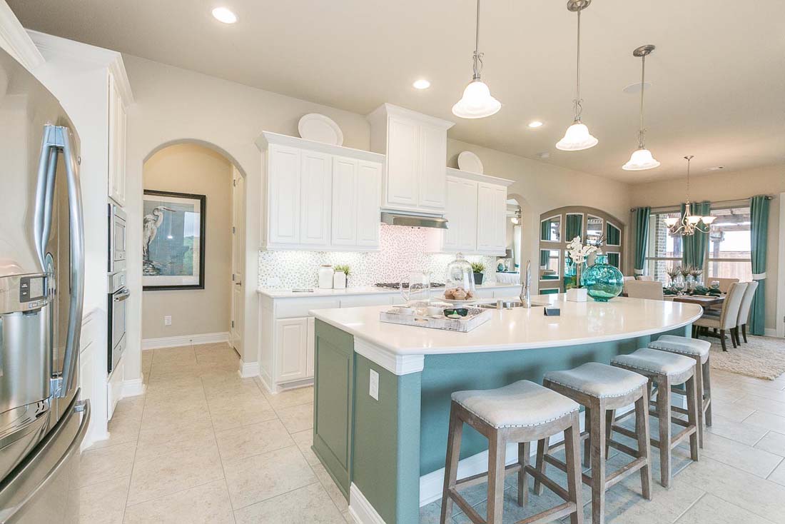Breakfast bar in Chesmar model home