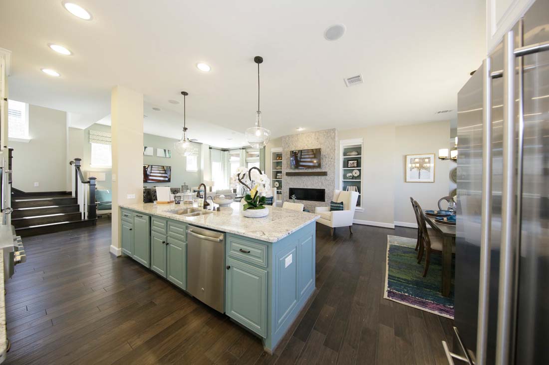 Kitchen in David Weekley model home