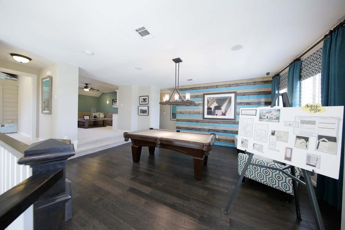 Rec Room in David Weekley model home