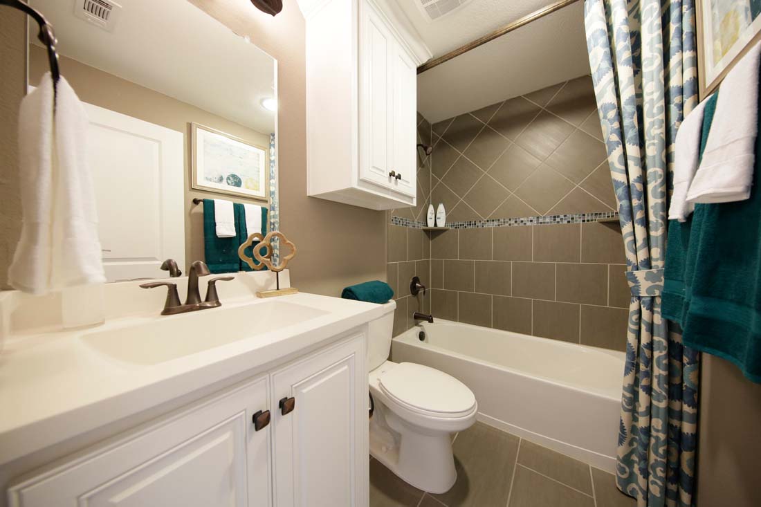 Bathroom in David Weekley model home