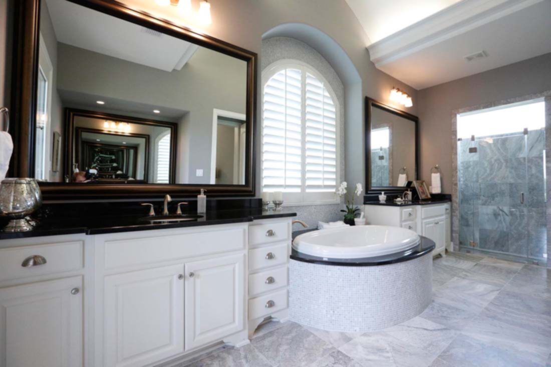 Huntington home master bath