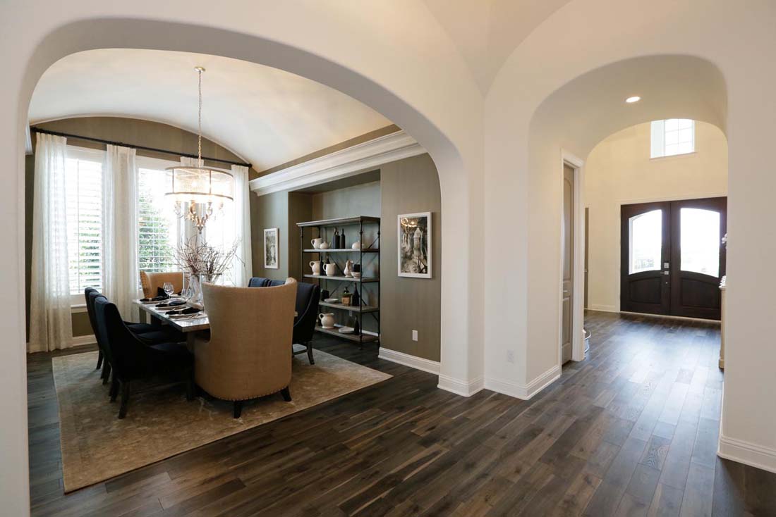 Dining room in Huntington home