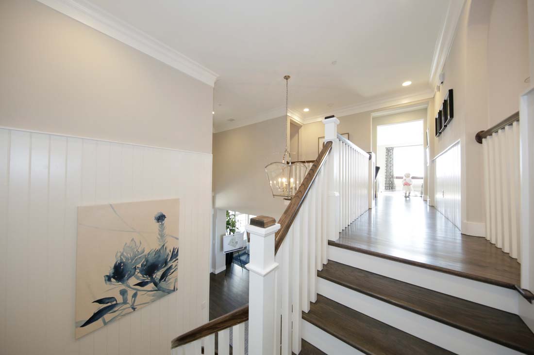 Southgate Homes hand crafted stairwell